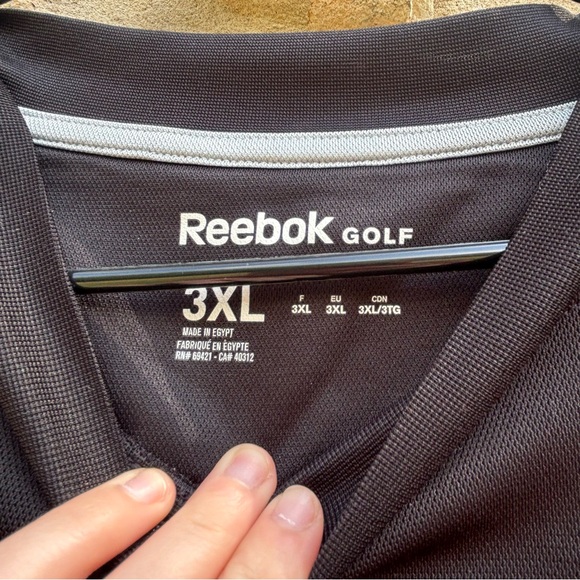 Reebok black golf shirt size 3xl mens - Picture 2 of 5